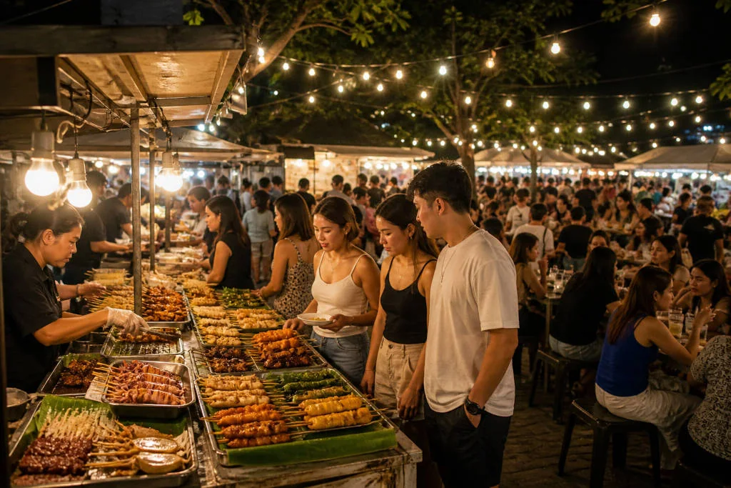 things to do in Cebu City at an easy food market for groups
