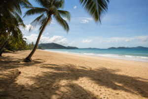 Relaxed Nacpan Beach day for things to do in El Nido