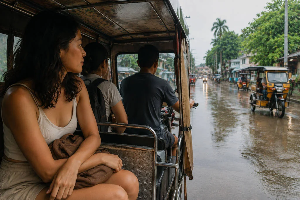 Wet-weather transport for a Puerto Princesa rainy day city hop