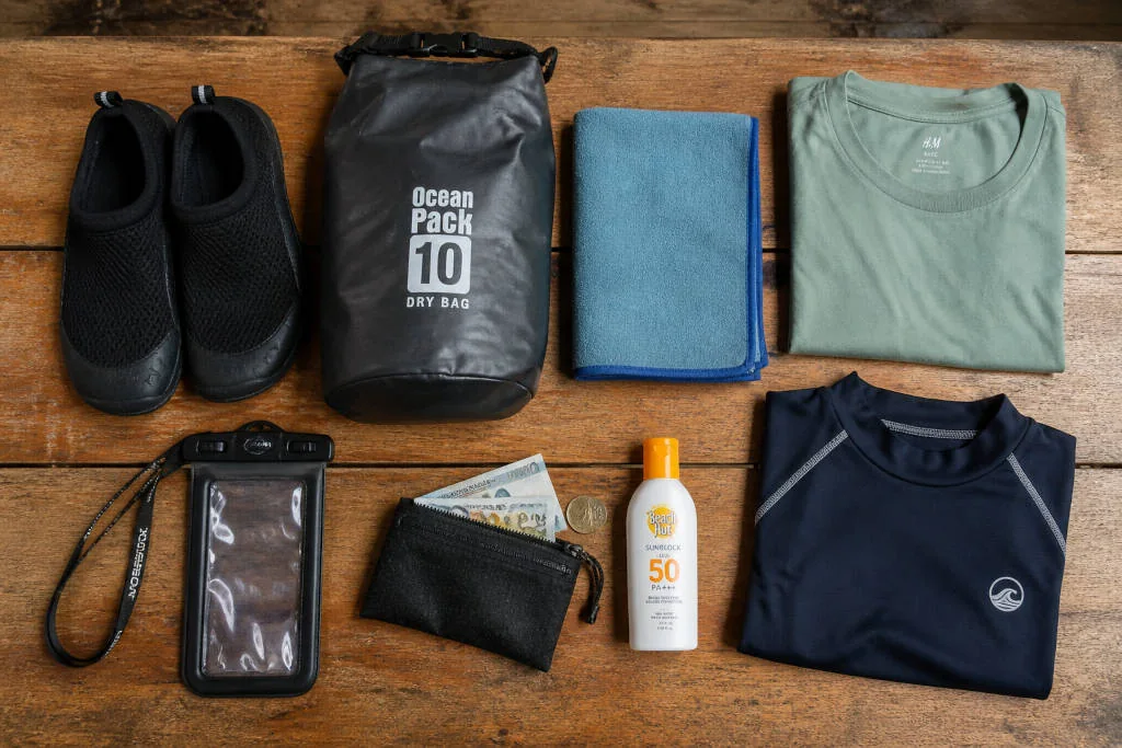 Practical things to bring for a Kawasan Falls Cebu day trip