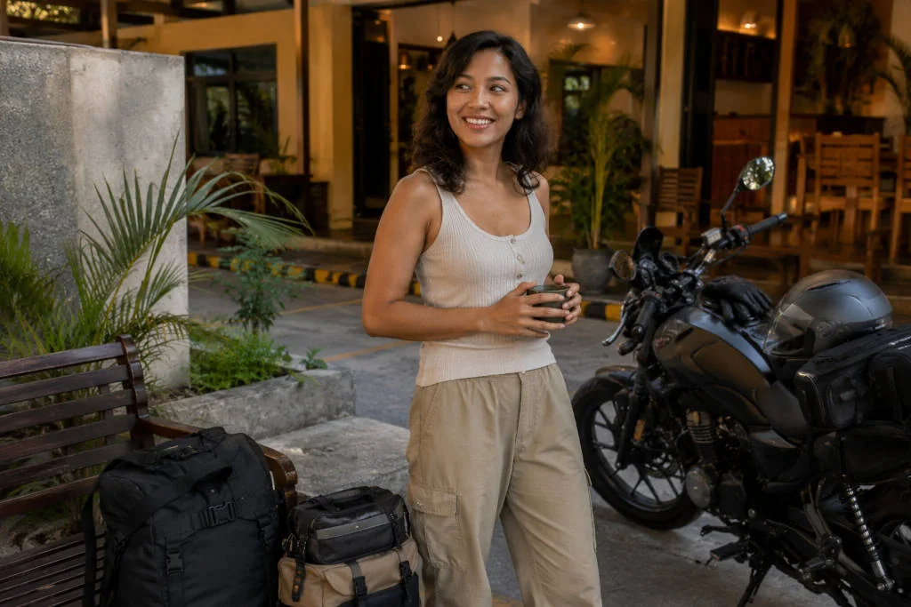 Where to stay in Subic for riders travel planning with Mika Santos beside riding gear
