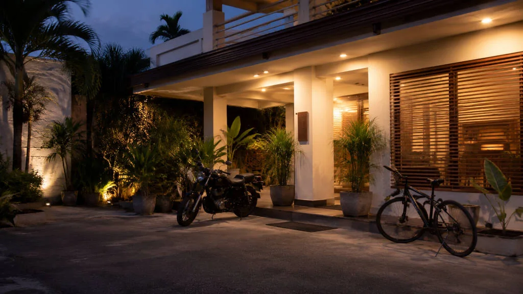 Where to stay in Subic for riders with visible secure parking near the entrance