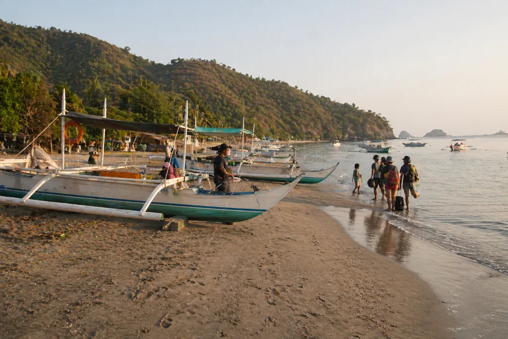 Pundaquit boat area for where to stay in Zambales for island hopping