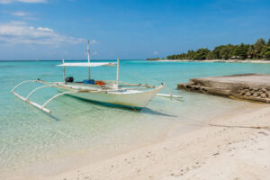Boat used for Bantayan Island sandbar and nearby island tours