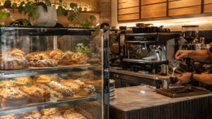 Café counter with pastries and coffee options for best cafes in Cebu City