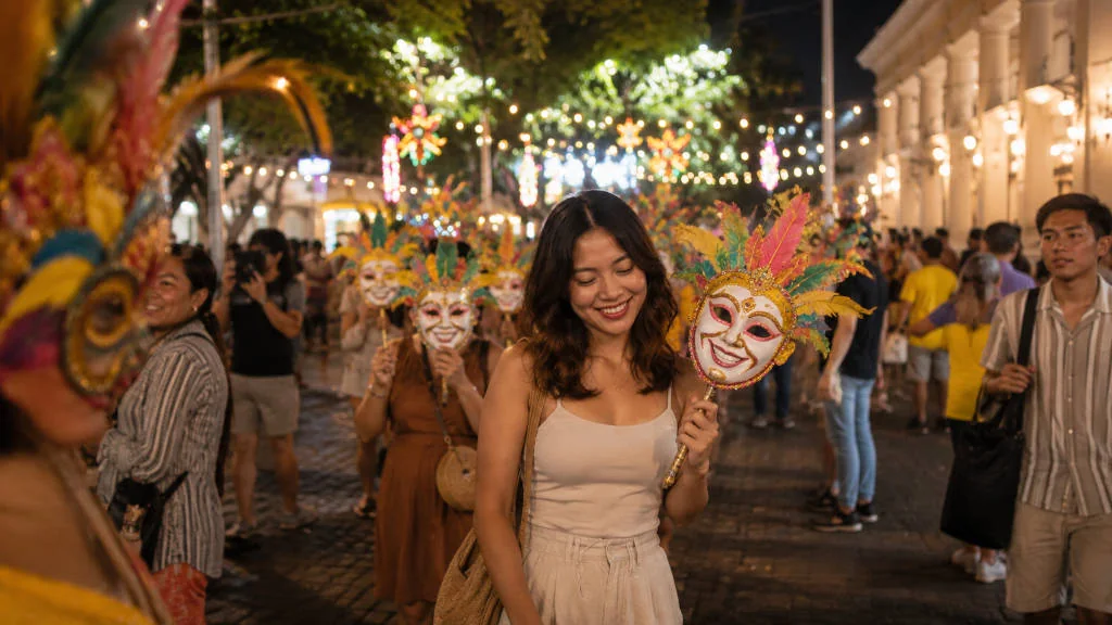 MassKara Festival crowd showing the best time to visit Bacolod for October festival energy