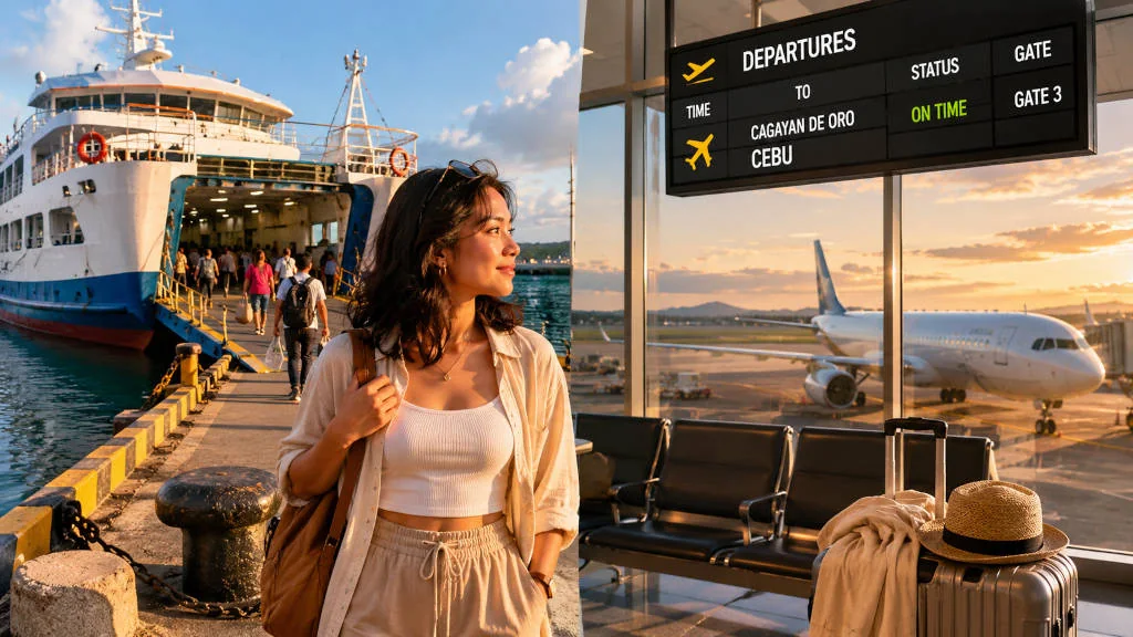 Cagayan de Oro to Cebu City travel options by ferry and flight