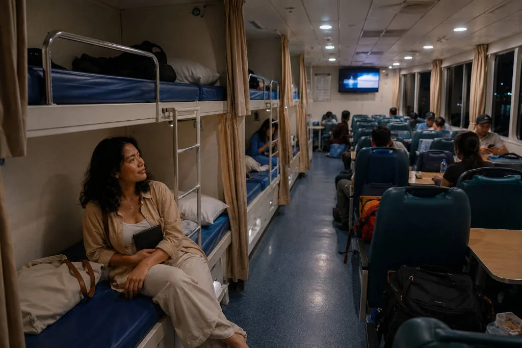 Overnight ferry seating and bunk comfort for Cagayan de Oro to Cebu City travelers