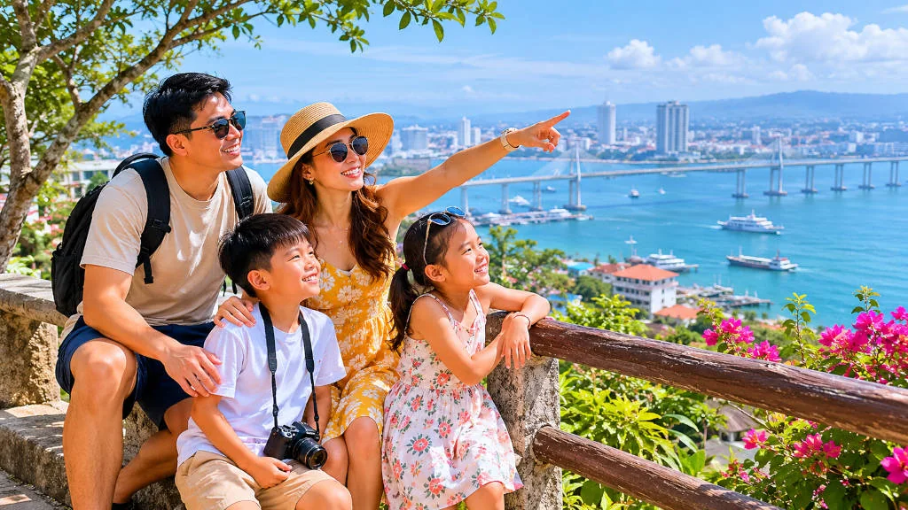 Family enjoying an easy Cebu day with family-friendly activities cebu pacing