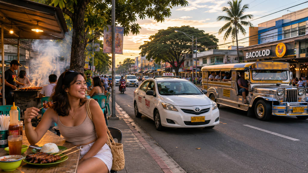 Bacolod street transport scene for how to get around Bacolod as a first-time visitor