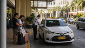 Taxi pickup option for how to get around Bacolod comfortably