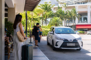 Grab and taxi pickup option for travelers moving around Mactan without a car