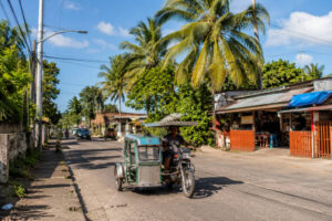 Tricycle for short local rides around Mactan