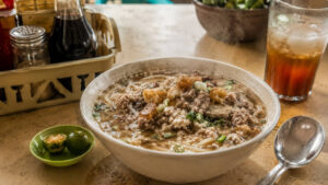 Affordable La Paz Batchoy meal for an Iloilo City travel budget