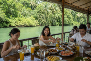 Loboc River lunch as part of Bohol countryside travel budget expenses
