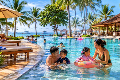Family-friendly resort pool for planning Mactan with kids