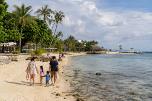 Realistic beach view for parents planning Mactan with kids