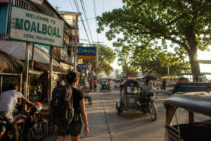 Arriving in Moalboal after the Cebu City to Moalboal transfer
