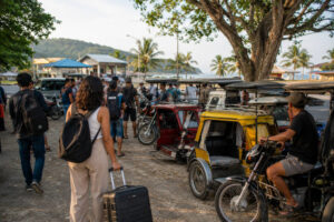 Local transport after the Cebu City to Moalboal trip to Panagsama Beach or White Beach