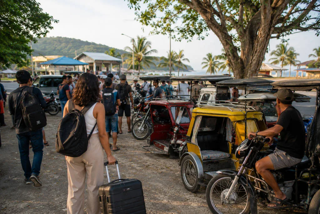 Local transport after the Cebu City to Moalboal trip to Panagsama Beach or White Beach