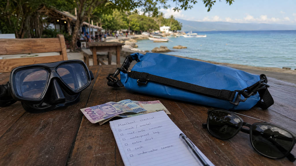 Moalboal travel budget planning near Panagsama Beach