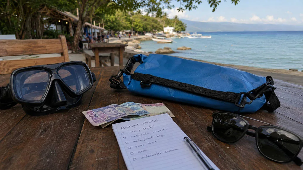 Moalboal travel budget planning near Panagsama Beach