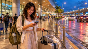 First-time traveler checking NAIA to Pasay transfer options after arrival