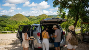 Private car option for a Bohol countryside travel budget