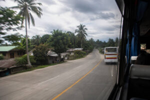 Provincial bus travel from Cebu City to Moalboal through southern Cebu