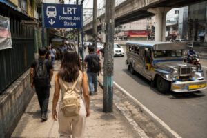 Public transport from NAIA to Intramuros is cheaper but harder with luggage