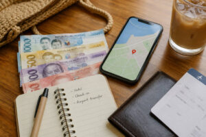 Small bills and saved details for Puerto Princesa Airport to city center arrival