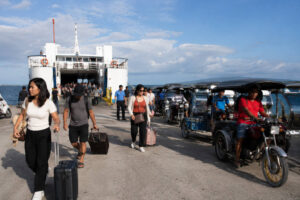 Arrival transport after the Bohol to Siquijor ferry