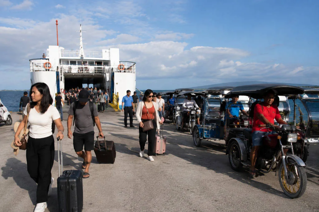 Arrival transport after the Bohol to Siquijor ferry