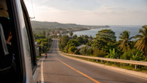South Cebu road route during the Cebu City to Moalboal trip